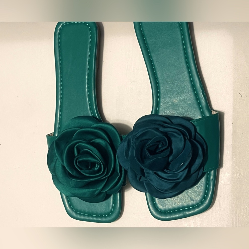 Summer New Flat Bottomed Flower Slippers Slip Resistant Women Shoes Sz 41 US 10 - Picture 4 of 5